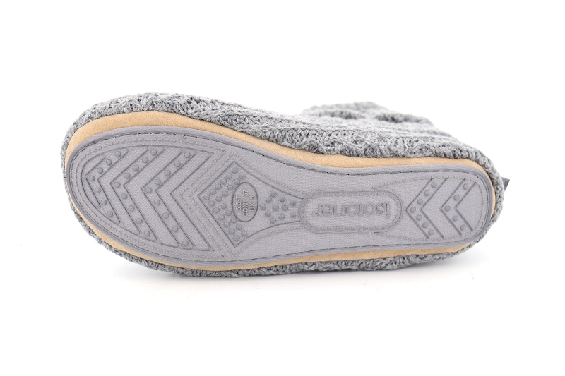 Isotoner chaussons pantoufles coco gris6123001_5