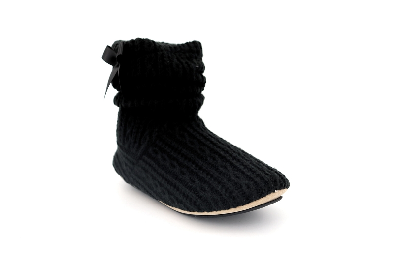 Isotoner chaussons pantoufles coco noir6123002_2