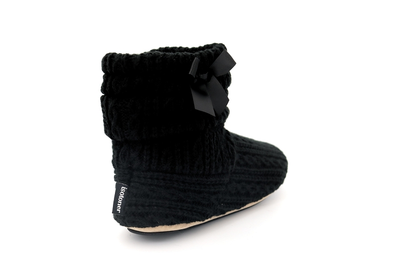 Isotoner chaussons pantoufles coco noir6123002_4