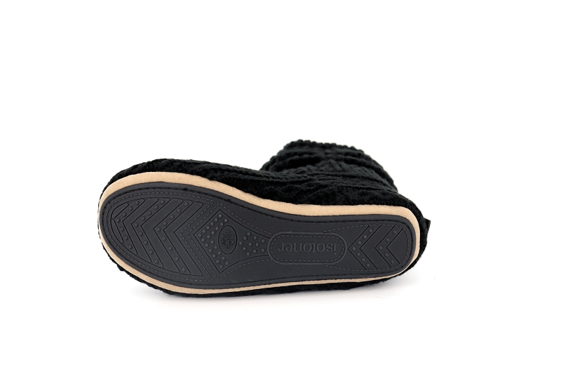 Isotoner chaussons pantoufles coco noir6123002_5