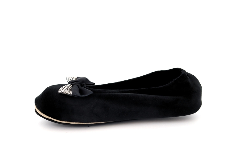 Isotoner chaussons pantoufles bijou noir6123101_3