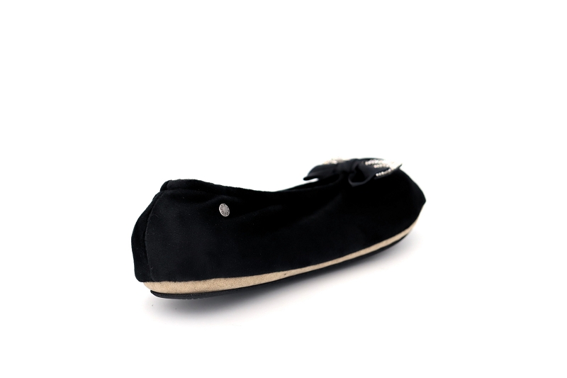 Isotoner chaussons pantoufles bijou noir6123101_4