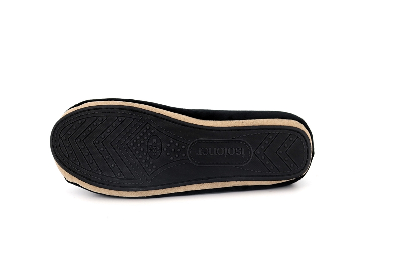 Isotoner chaussons pantoufles bijou noir6123101_5