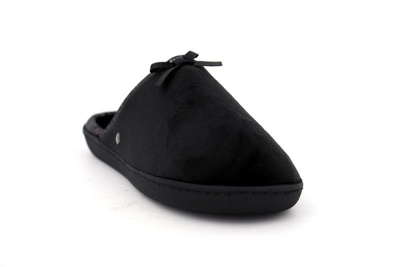 Isotoner chaussons pantoufles every noir6123401_2