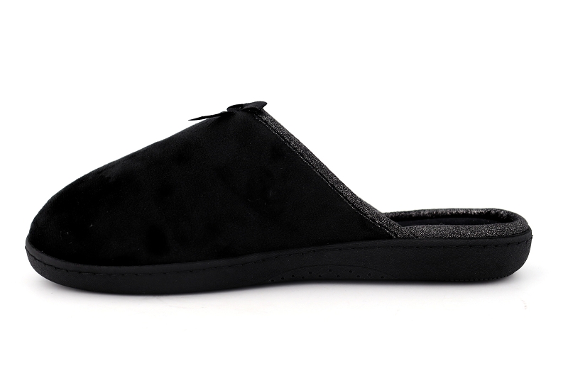 Isotoner chaussons pantoufles every noir6123401_3