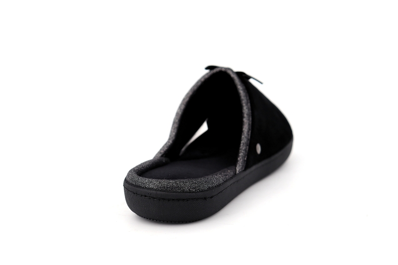 Isotoner chaussons pantoufles every noir6123401_4