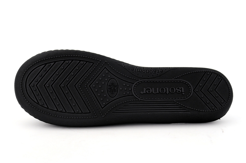 Isotoner chaussons pantoufles every noir6123401_5