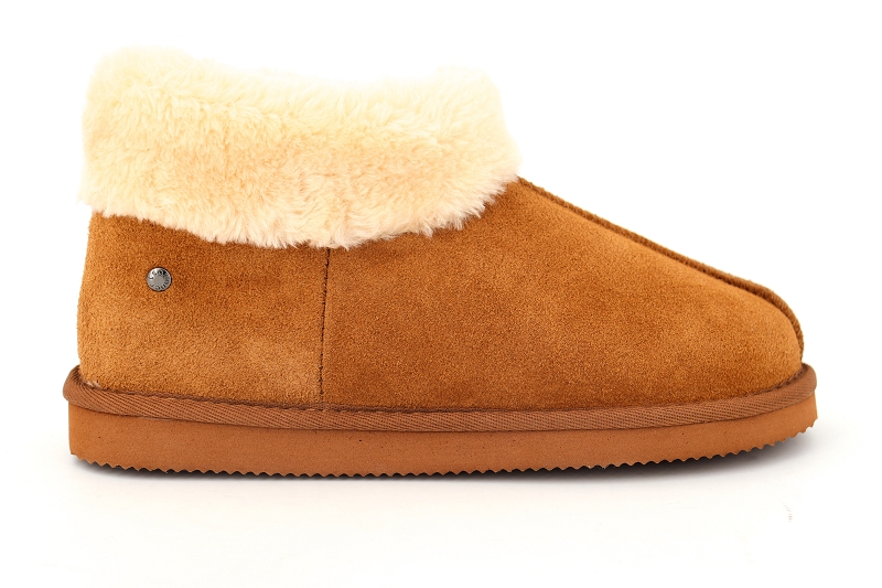 Isotoner chaussons pantoufles lola marron