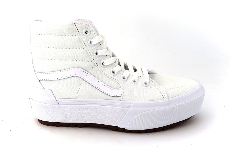 Vans baskets montantes sk8 hi stacked blanc