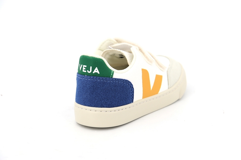 Veja  enf baskets small v12 velcro blanc6408804_4
