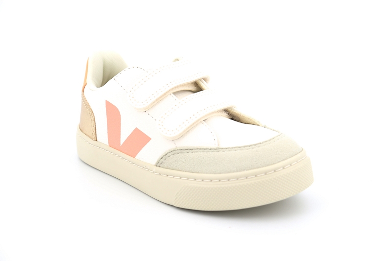 Veja  enf baskets small v12 velcro blanc6408805_2