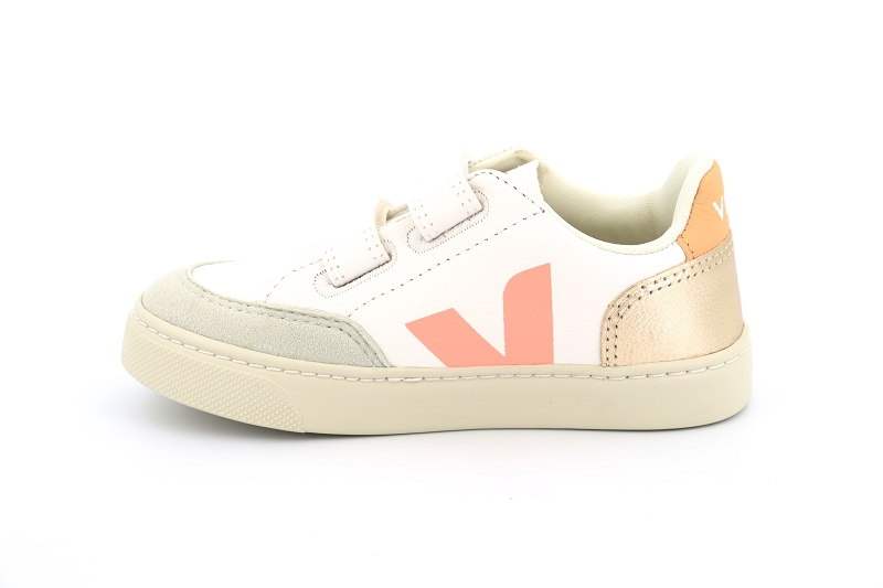 Veja  enf baskets small v12 velcro blanc6408805_3