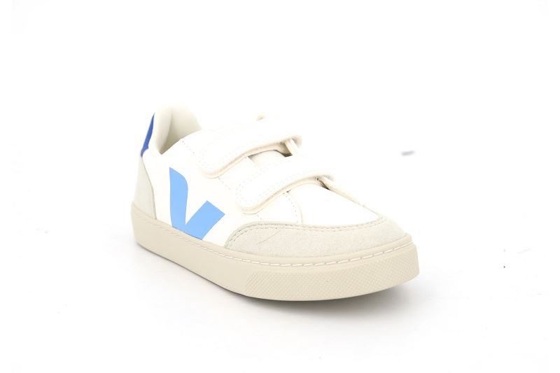 Veja  enf baskets small v12 velcro blanc6408806_2