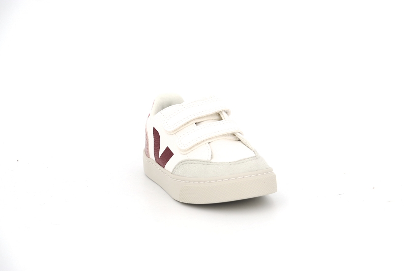 Veja  enf baskets small v12 velcro blanc6408807_2