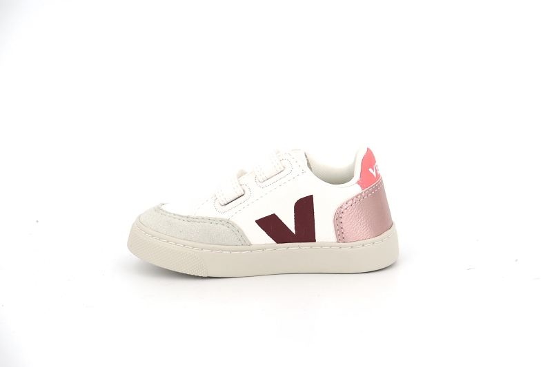 Veja  enf baskets small v12 velcro blanc6408807_3