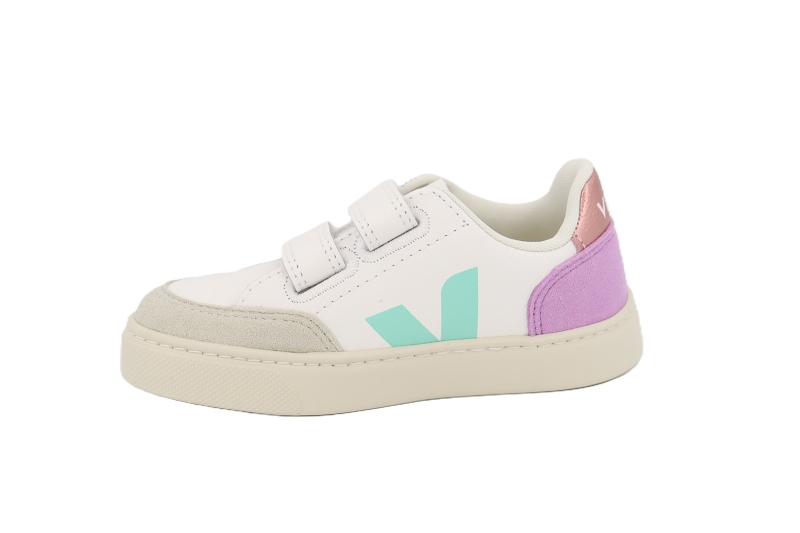 Veja  enf baskets small v12 velcro blanc6408808_3