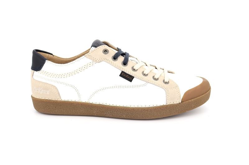 Kickers baskets tropik blanc