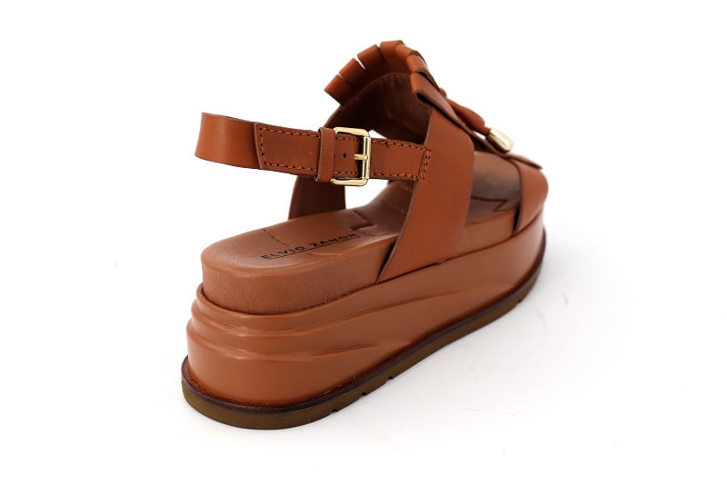 Elvio zanon sandales nu pieds naga marron6434801_4