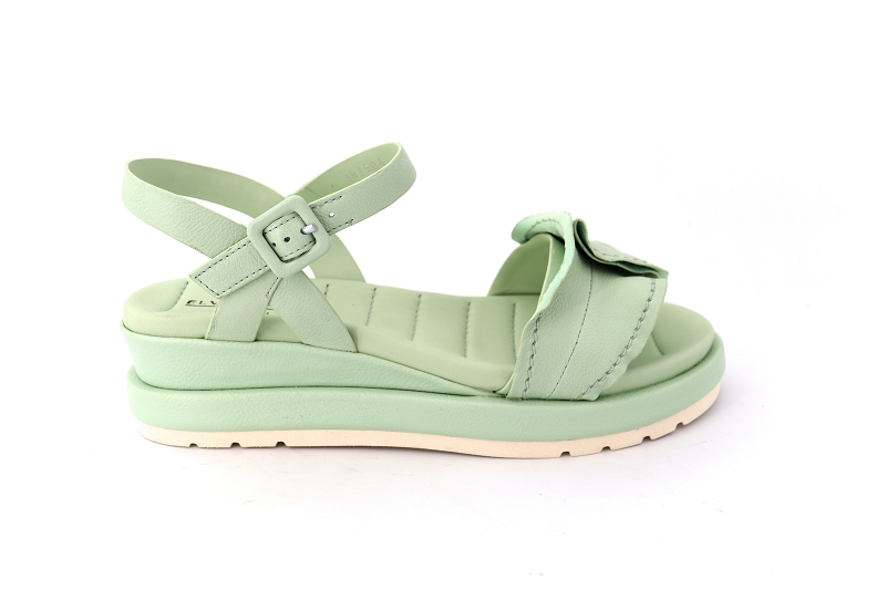 Elvio zanon sandales nu pieds garden vert