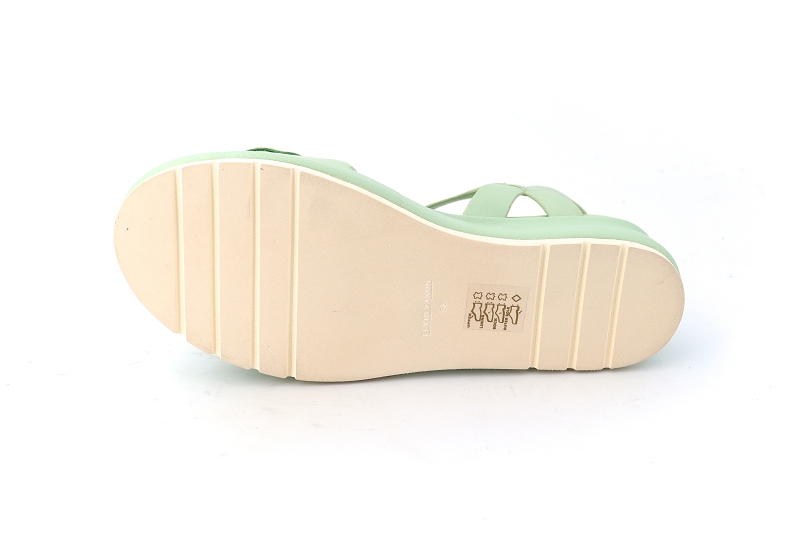 Elvio zanon sandales nu pieds garden vert6435102_5