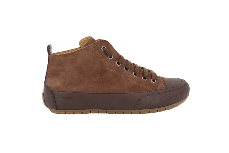 Candice cooper baskets montantes mid marron