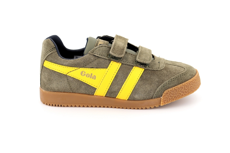 Gola  enf baskets harrier strap vert