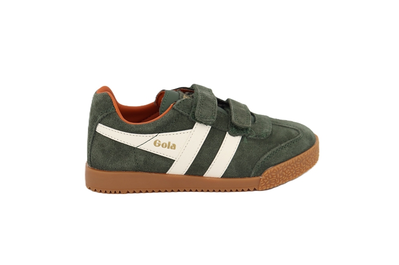 Gola  enf baskets harrier strap vert