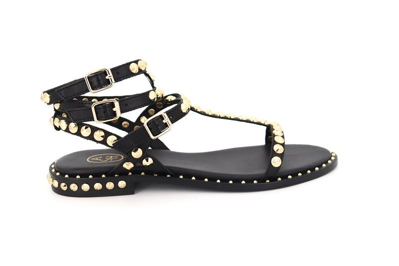 Ash sandales nu pieds play noir