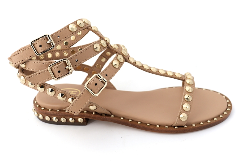 Ash sandales nu pieds play beige