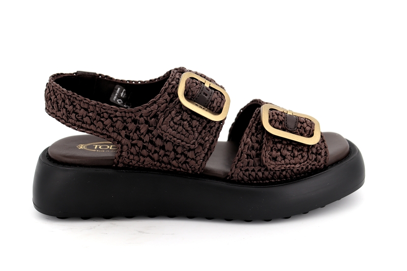 Tods sandales nu pieds messina marron