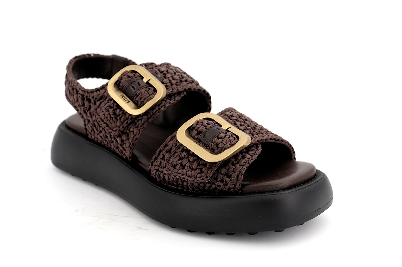 Tods sandales nu pieds messina marron6438801_2