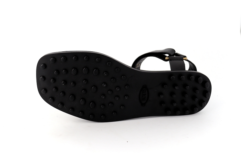 Tods sandales nu pieds agrigente noir6438901_5