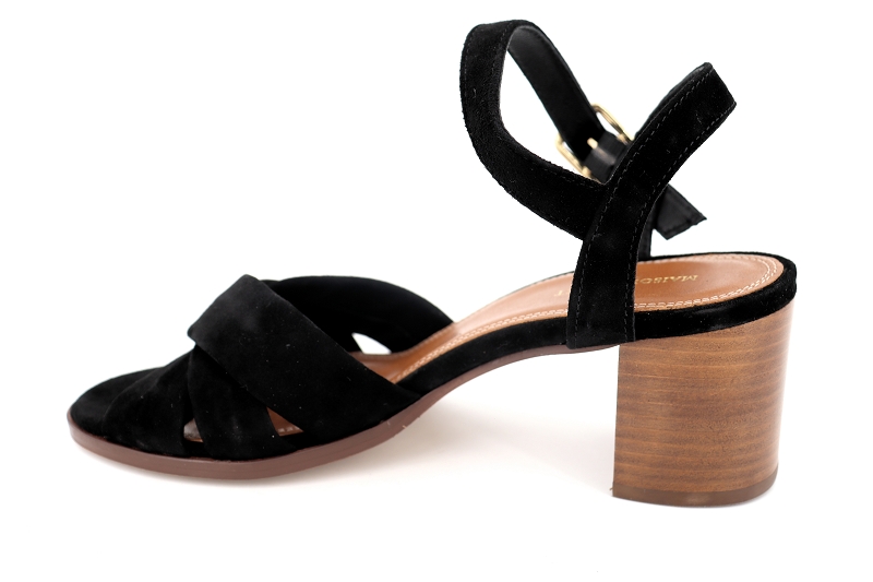 Maison toufet sandales nu pieds antoinette noir6443902_3