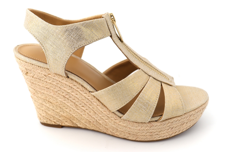 Michael kors sandales nu pieds berkley wedge dore