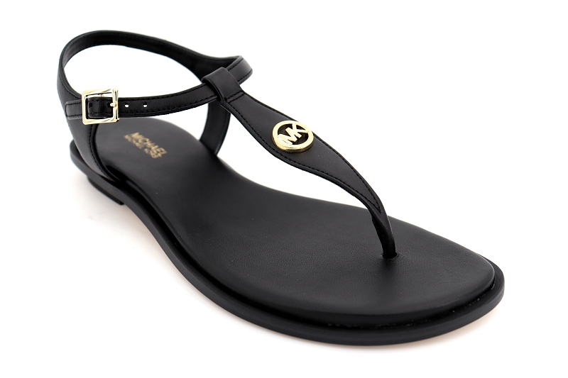 Michael kors sandales nu pieds mallory thong noir6445101_2