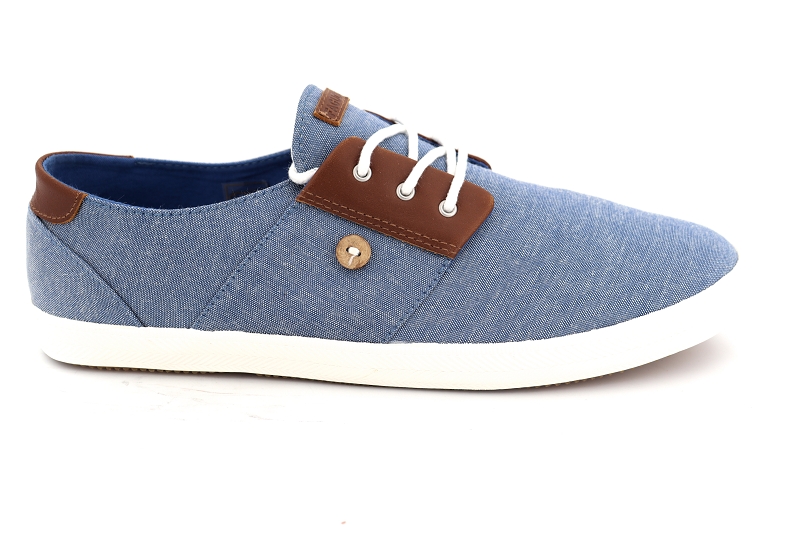 Faguo baskets cypressme baskets cotton leather bleu