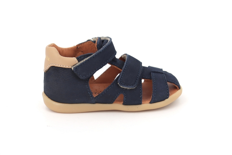 Babybotte sandales nu pieds geo bleu