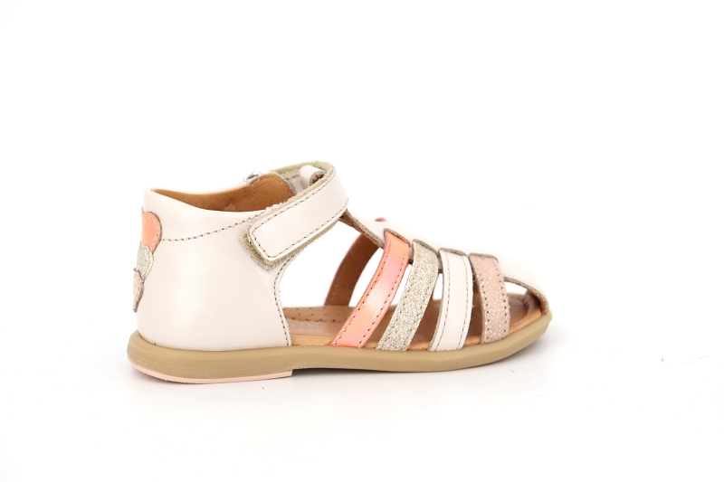 Babybotte sandales nu pieds teriyaki blanc