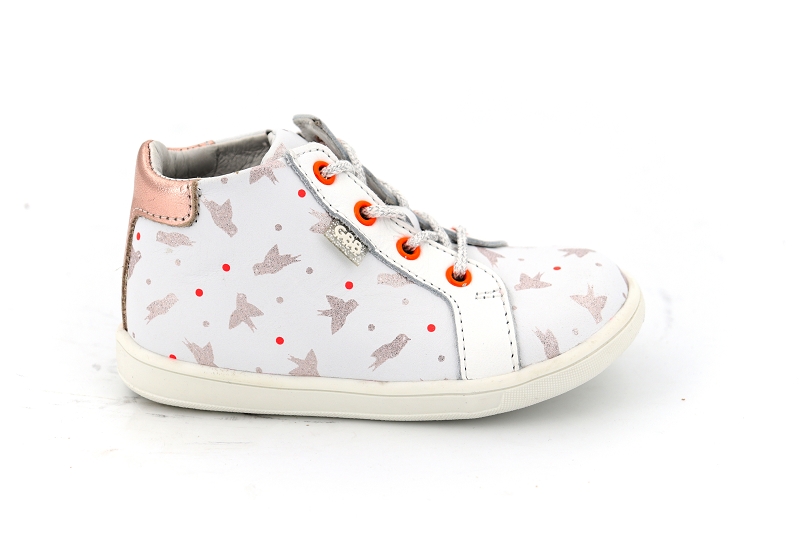 Gbb chaussures a lacets famia blanc