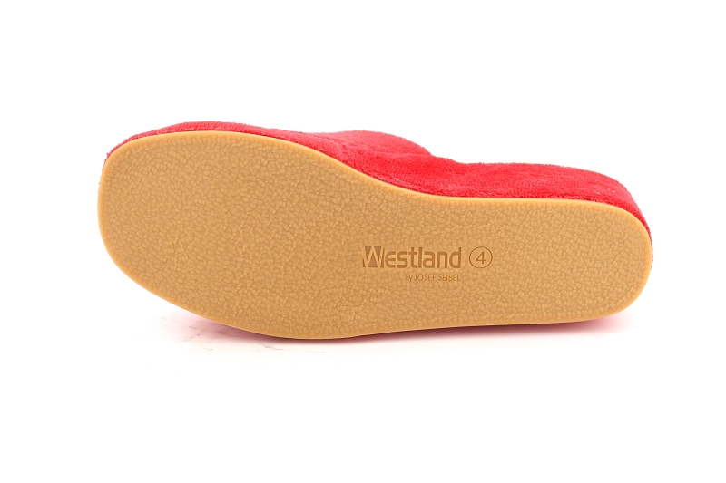 Westland chaussons pantoufles marseille rouge6472702_5
