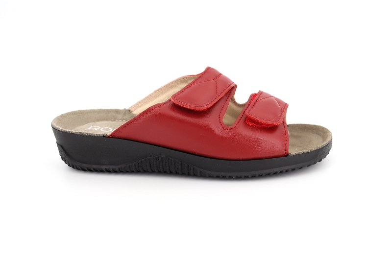 Rohde mules et sabots dana rouge