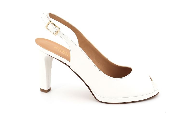 Vitulli sandales nu pieds senora blanc