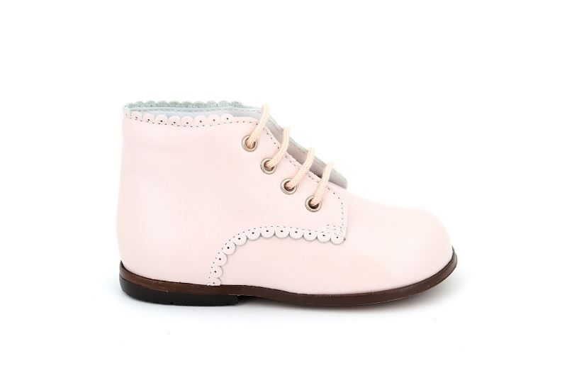 Beberlis chaussures a lacets ivette rose