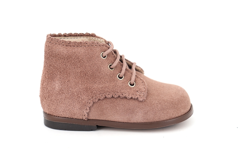 Beberlis chaussures a lacets ivette rose