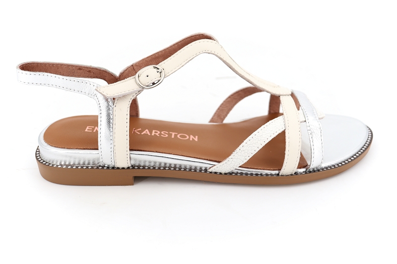 Karston sandales nu pieds sobia blanc