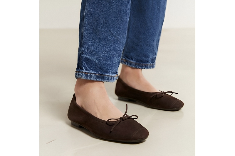 Reqins ballerines harmony marron6483912_6