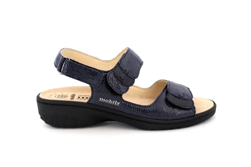 Mephisto f sandales nu pieds getha bleu