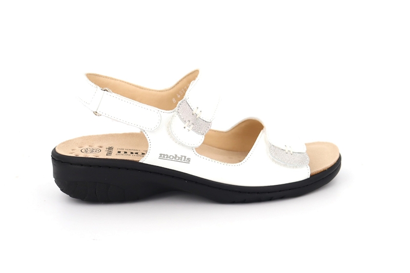 Mephisto f sandales nu pieds getha blanc