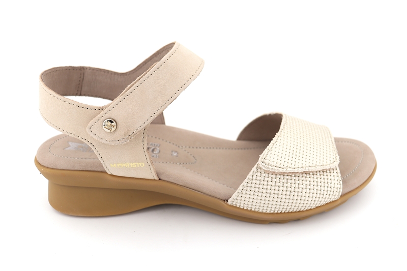 Mephisto f sandales nu pieds pattie beige