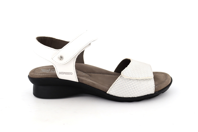 Mephisto f sandales nu pieds pattie blanc